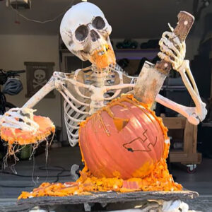 Pumpkin Carving Skeleton